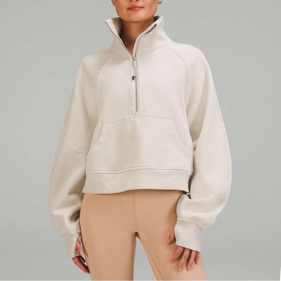 lululemon athletica Tops - Lululemon Scuba Oversized Funnel Neck Half Zip